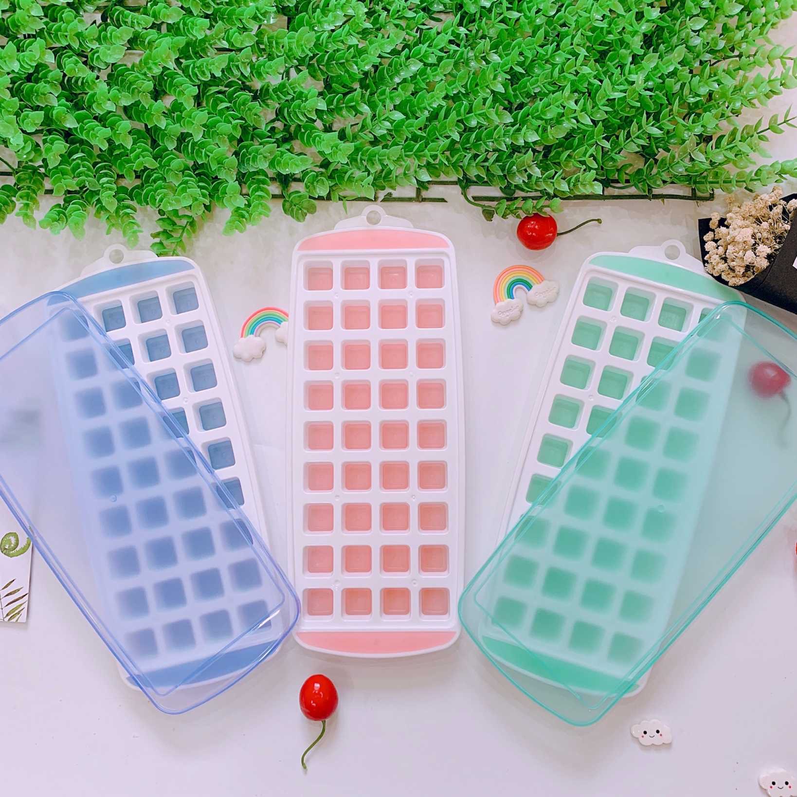 KHAY TRỮ ĐÔNG SILICONE 36 Ô CÓ NẮP