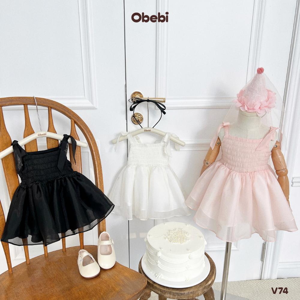 OBEBI - Váy 2 dây sinh nhật mùa hè OBEBI (73-120)