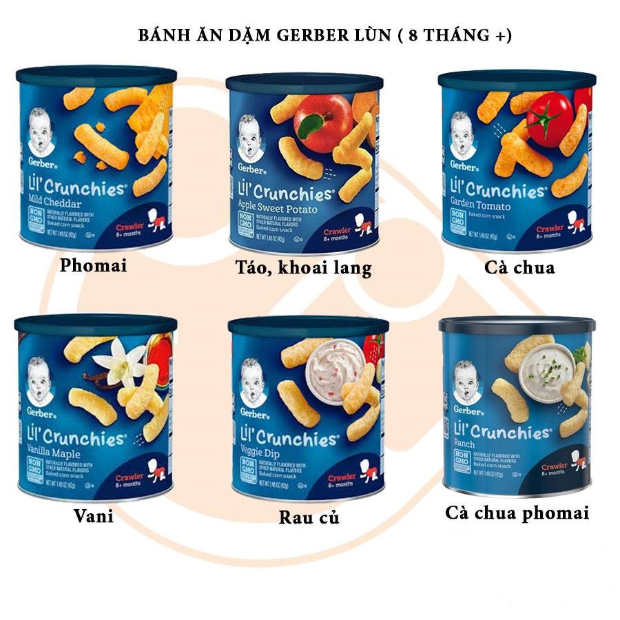 GERBER - 8M+BÁNH LÙN LIL'CRUNCHIES