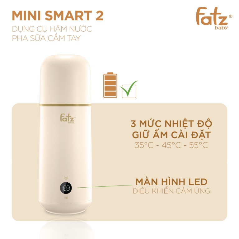 FATZ - BÌNH HÂM NƯỚC PHA SỮA CẦM TAY MINI SMART 2