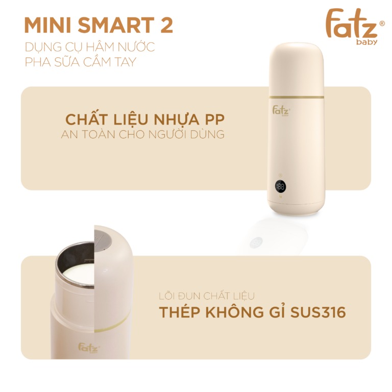 FATZ - BÌNH HÂM NƯỚC PHA SỮA CẦM TAY MINI SMART 2