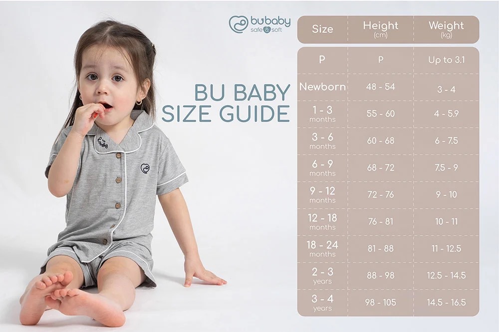 BU Bộ dài tay cài chéo Quilted chần bông(6-12M)