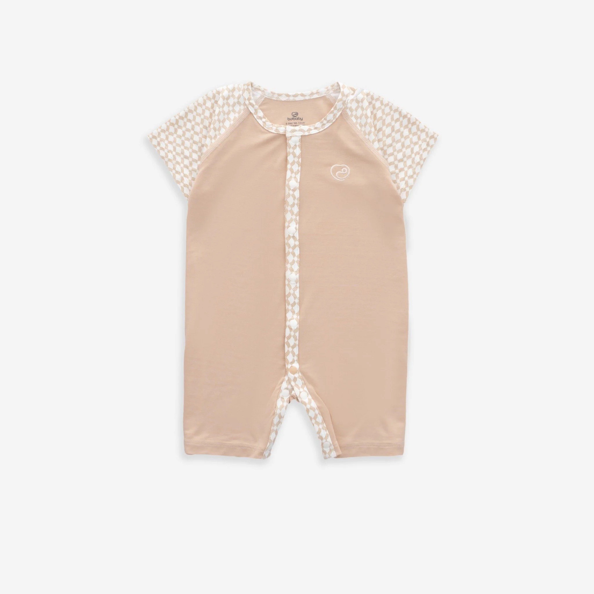 BUBABY - Body ngắn tay cài giữa Bambus Iconic 2(1-6M)