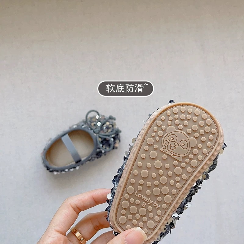 JS - Giày kim sa đính nơ(S,M,L)