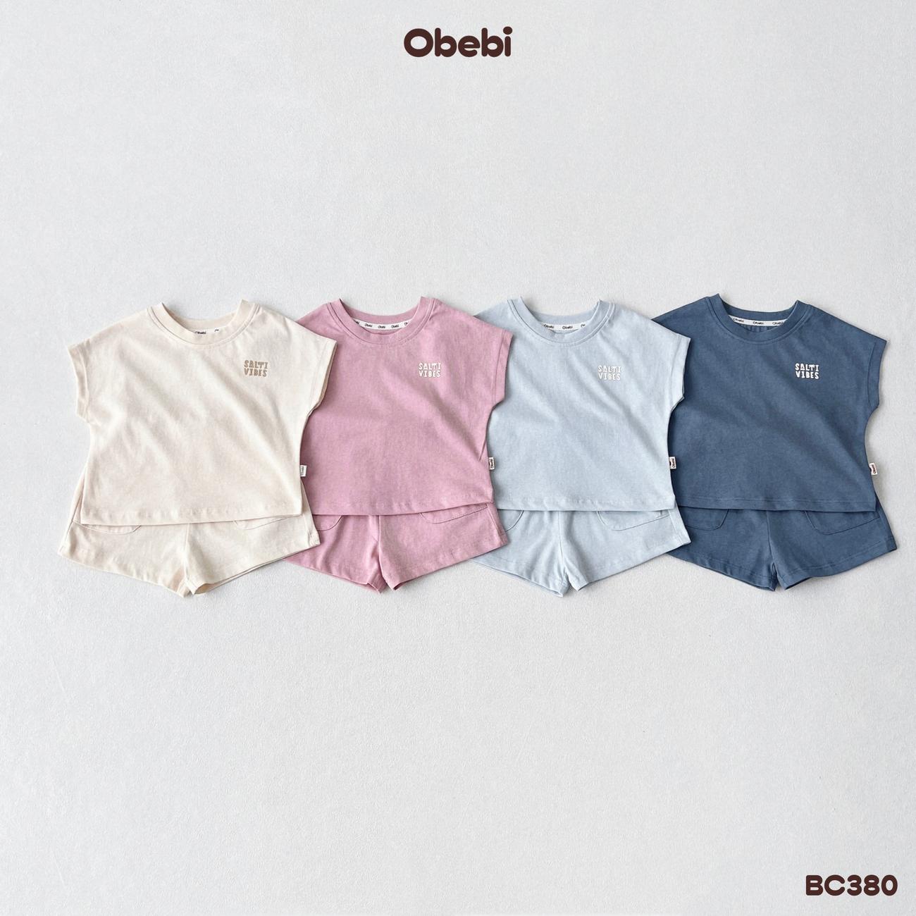 OBEBI - Bộ cộc trẻ em mùa hè tay rơi khỏe khoắn OBEBI (66-120)