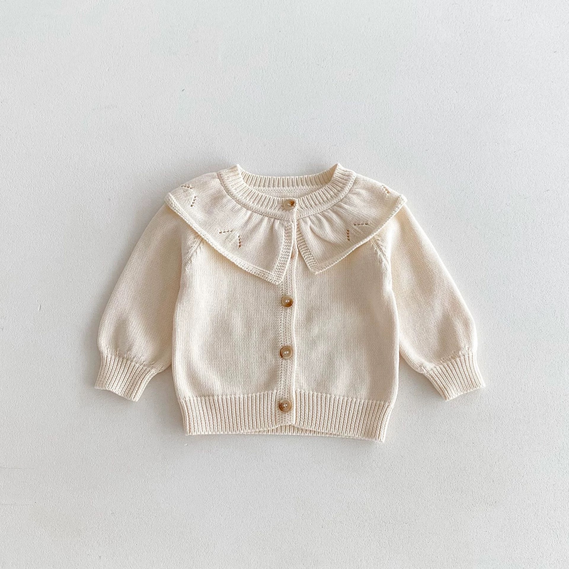 LB - Áo cardigan len cổ sen (80-130)