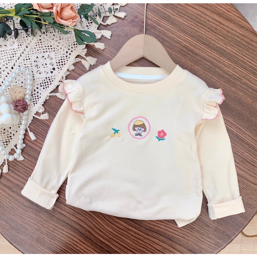 SA Áo nỉ cánh tiên thêu hình(90-130)