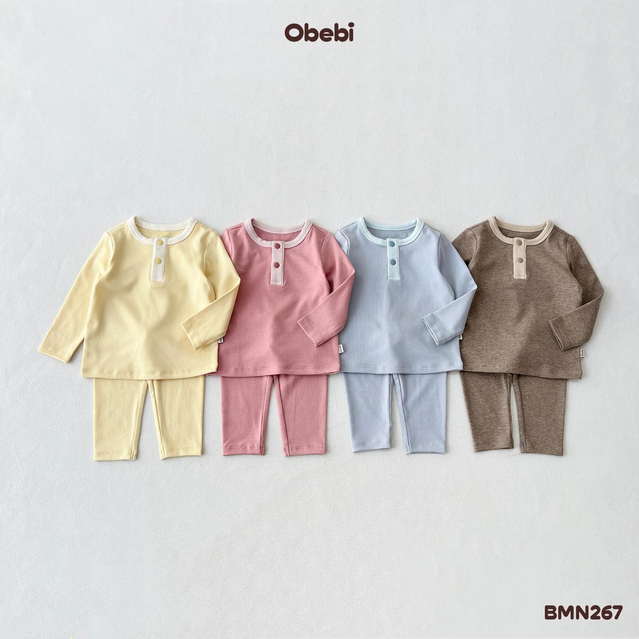 OBEBI - Bộ thu đông cổ trụ phối màu OBEBI (66-120)