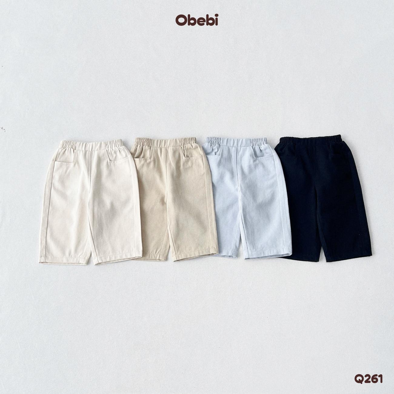 OBEBI - Quần kaki thu đông túi vuông basic OBEBI (73-120)