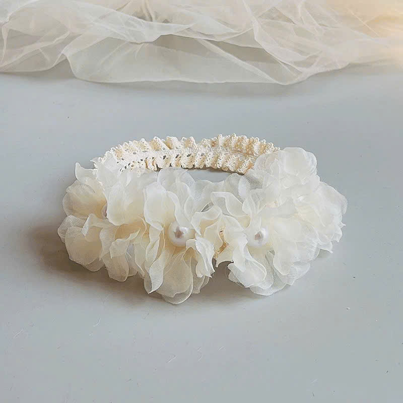 JS - Turban voan ren 3 hoa đính ngọc