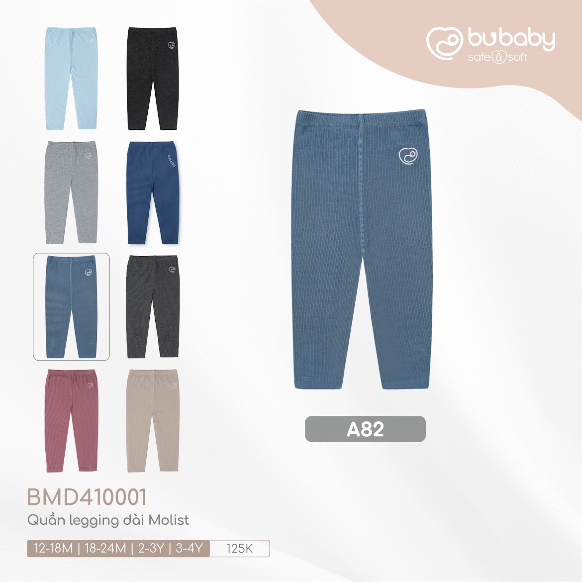 BU Quần legging dài Molist(S12-4Y)