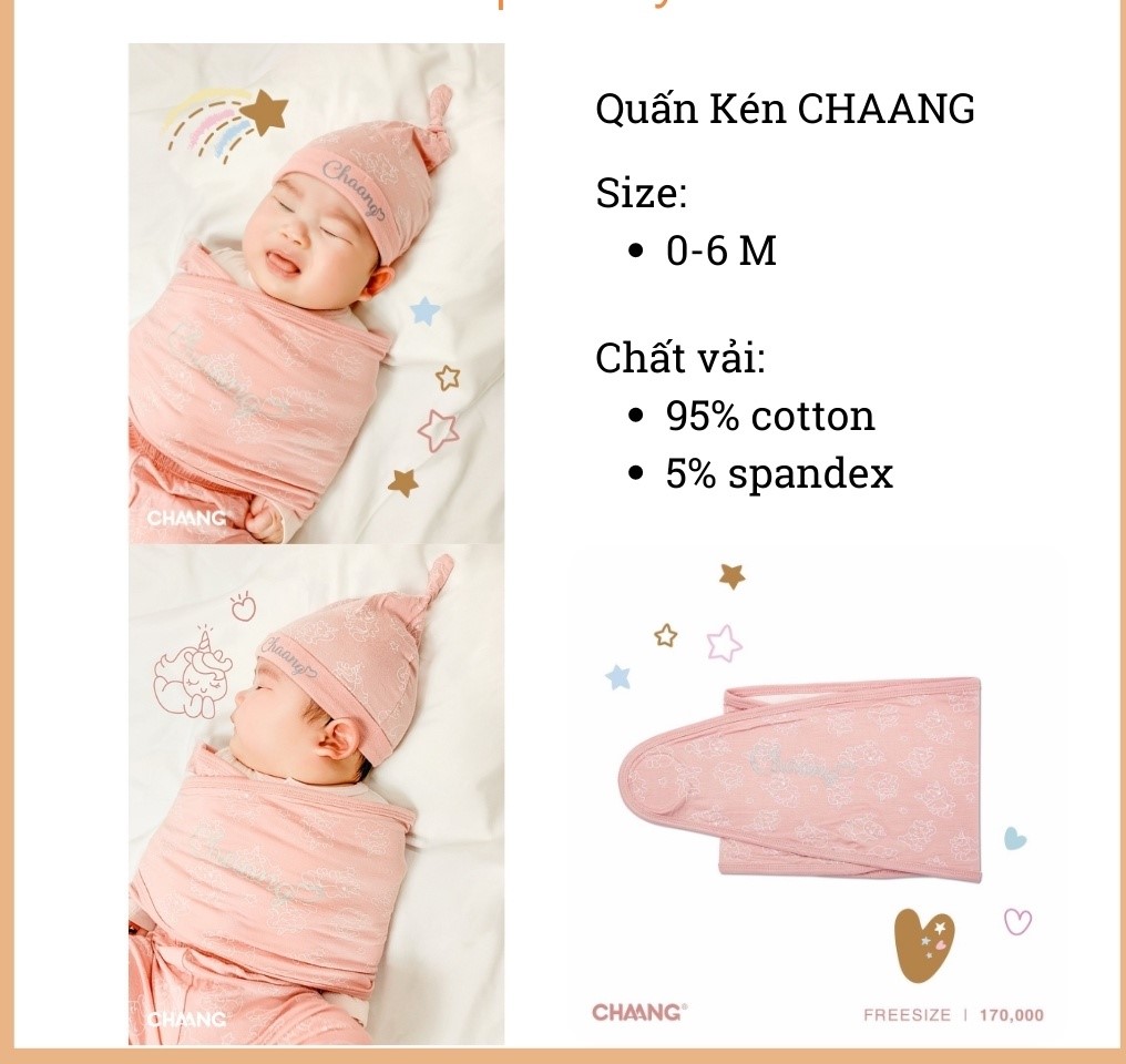 CHAANG - QUẤN KÉN SƠ SINH COTTON