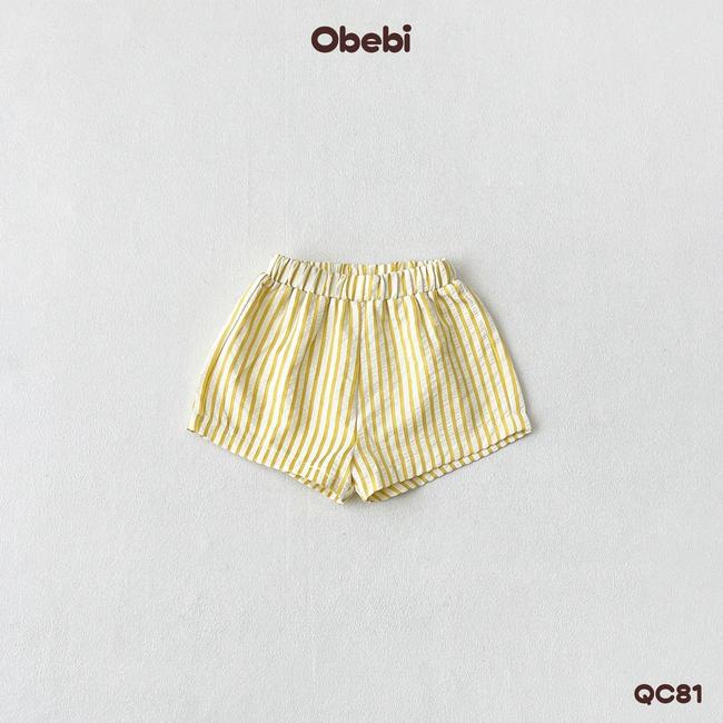OBEBI - Quần đùi kẻ mùa hè OBEBI (73-120)