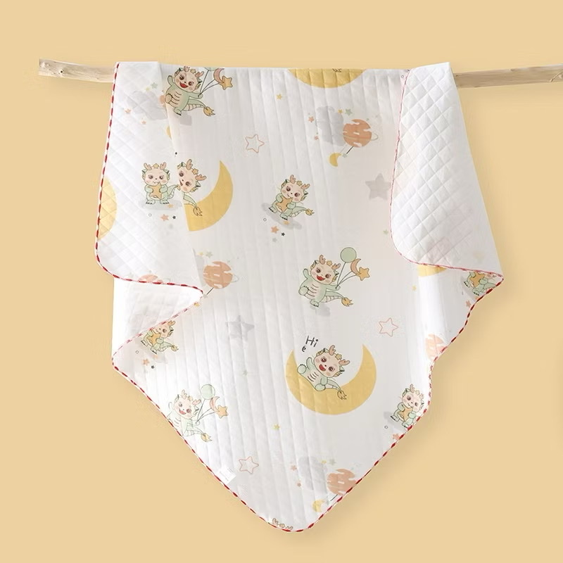 BS - Khăn ủ chần bông 3 lớp in hình 85x85cm