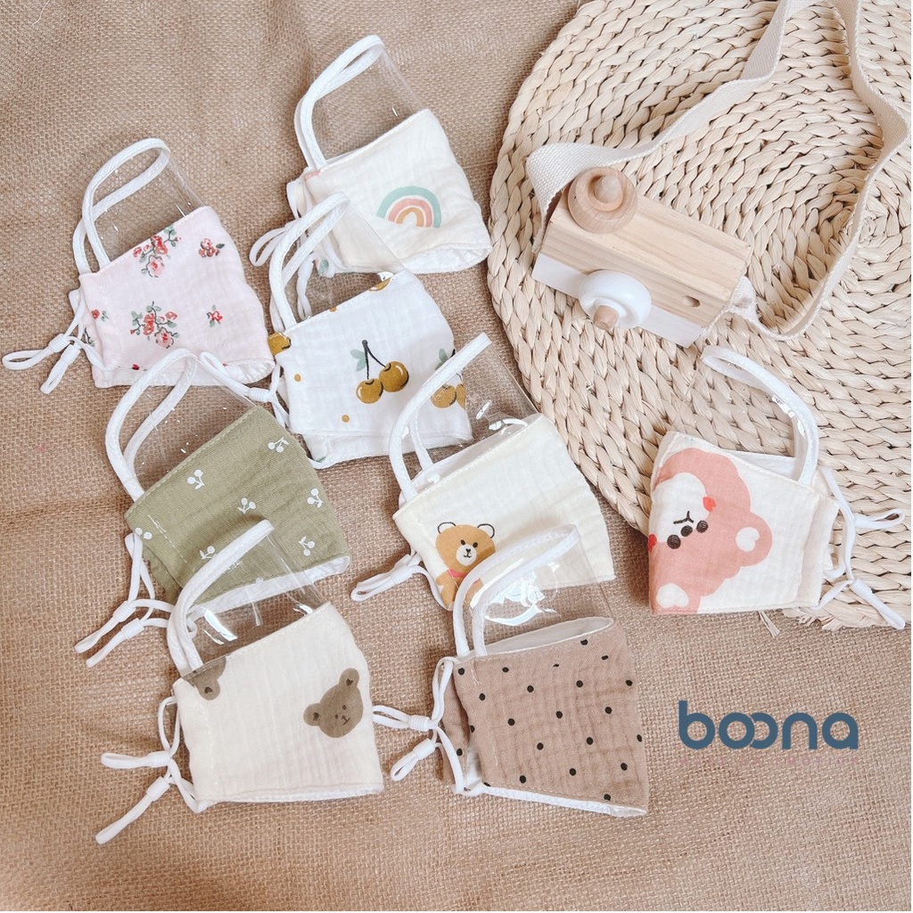 BOONA - KHẨU TRANG KÈM KÍNH CHẮN GIỌT BẮN
