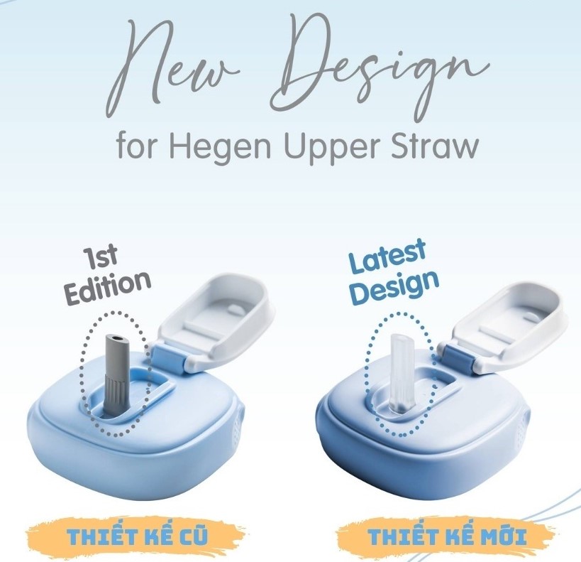 HEGEN - BÌNH TẬP UỐNG STRAW CUP PPSU 330ML