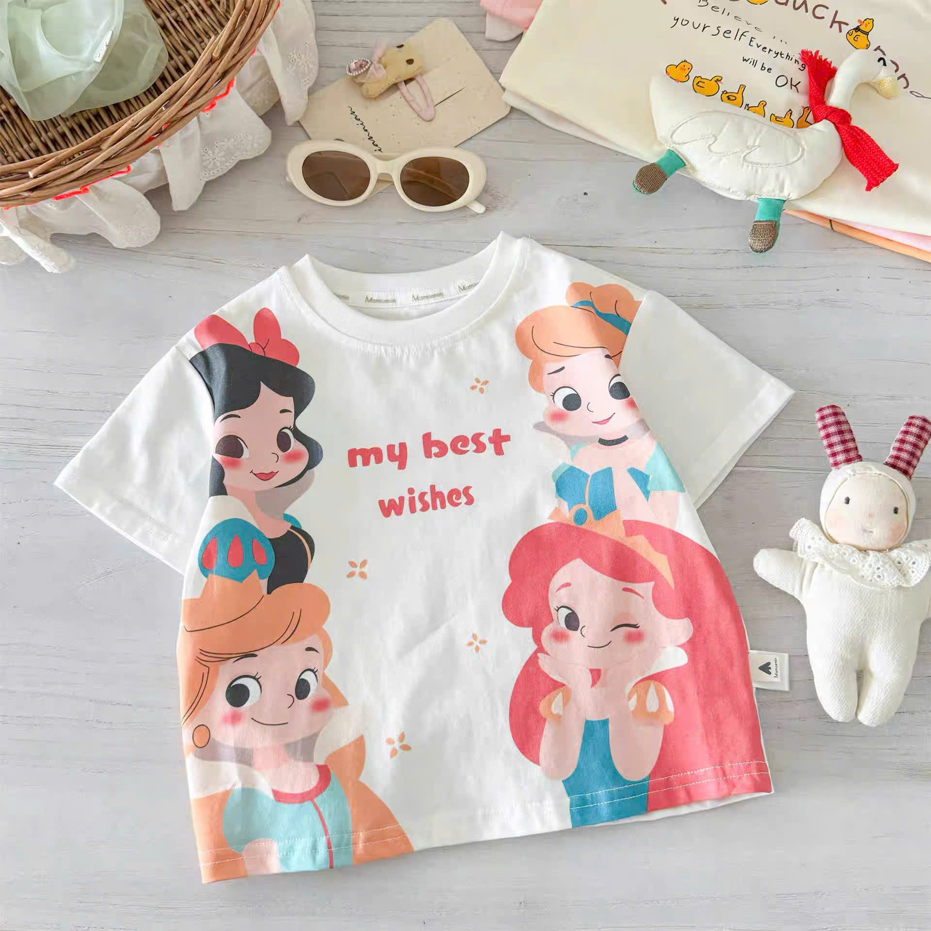 BK - Áo thun họa tiết dễ thương (90-140)