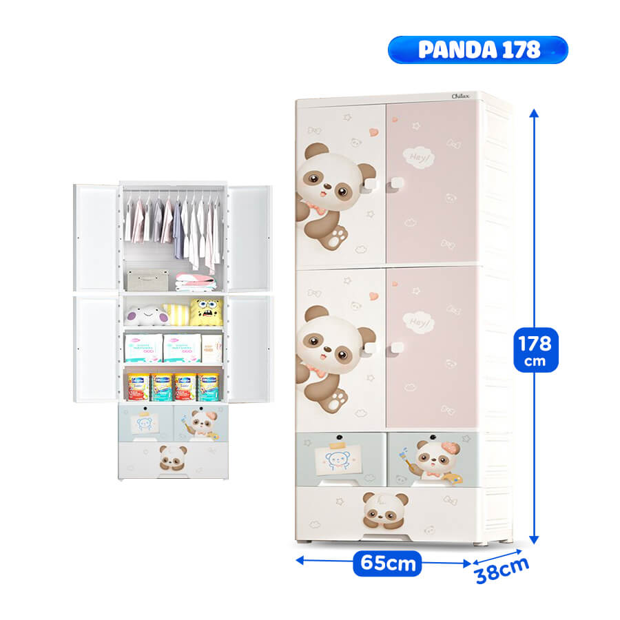 CHILUX - TỦ NHỰA GẤU PANDA