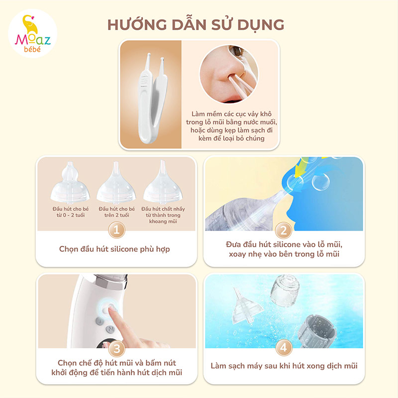 MOAZ - MÁY HÚT MŨI ĐIỆN TỬ MB-095