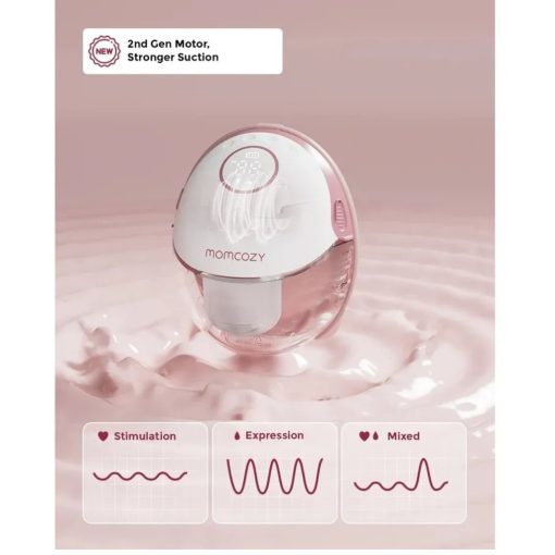 MOMCOZY - MÁY HÚT SỮA ĐIỆN ĐÔI RẢNH TAY KHÔNG DÂY M6 MOBILE STYLE