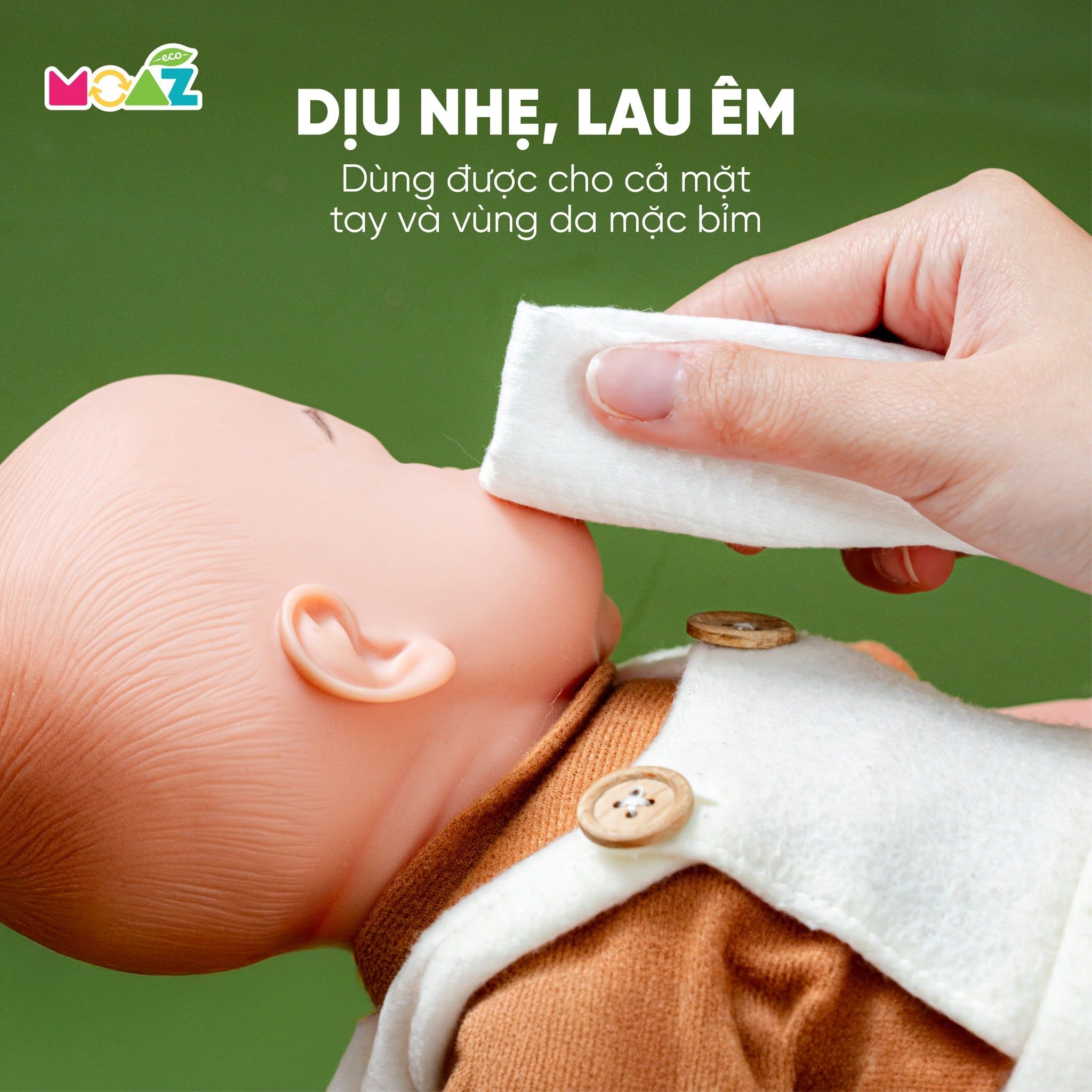 MOAZ - KHĂN ƯỚT TINH KHIẾT CAO CẤP ECO