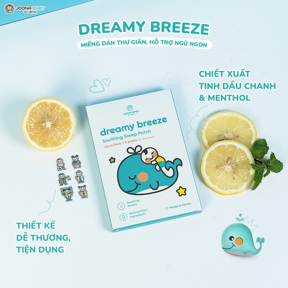JOONA BABY - 6M+MIẾNG DÁN HỖ TRỢ NGỦ NGON DREAMY BREEZE