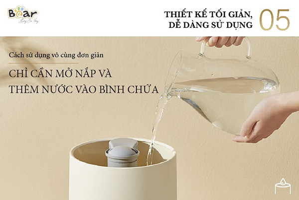 BEAR - MÁY PHUN SƯƠNG TẠO ẨM JSQ-C45U1