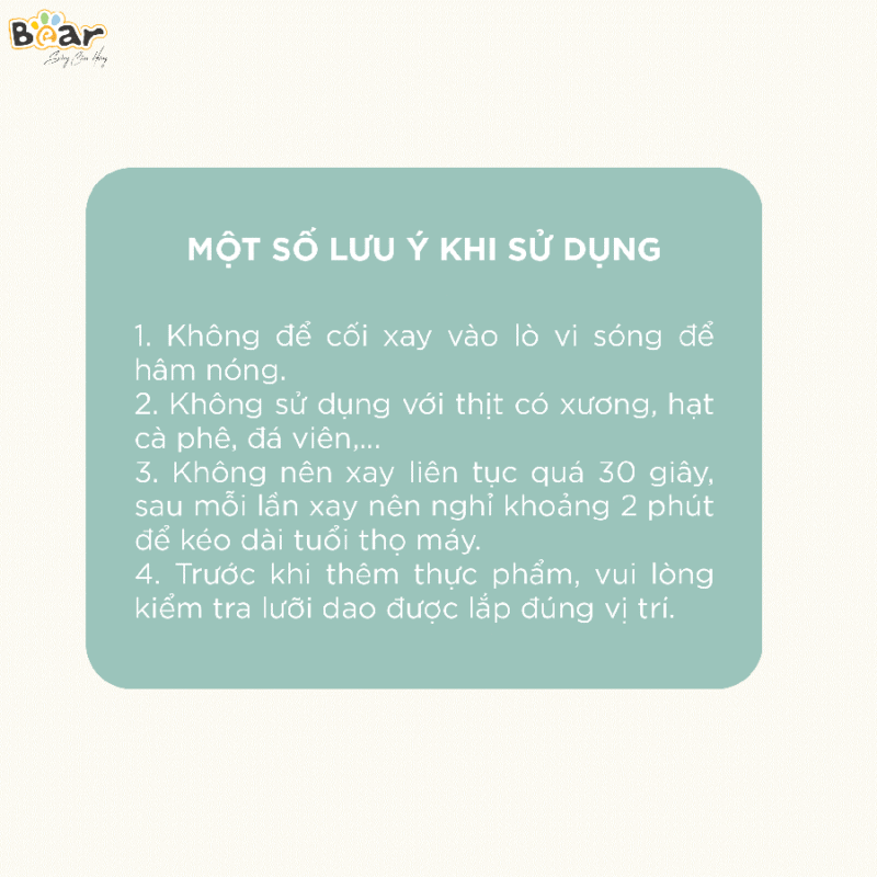 BEAR - MÁY XAY ĂN DẶM 0.6L-B06V1