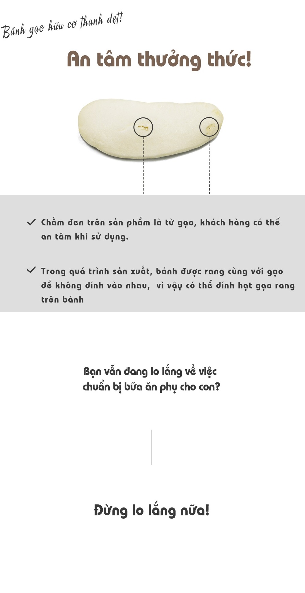 MOM'S CHOICE - 6M+BÁNH GẠO HỮU CƠ DẸT