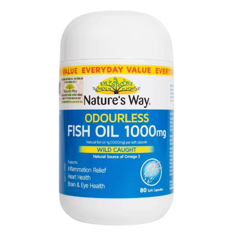 NATURE'S WAY - 2Y+DẦU CÁ KHÔNG MÙI ODOURLESS FISH OIL