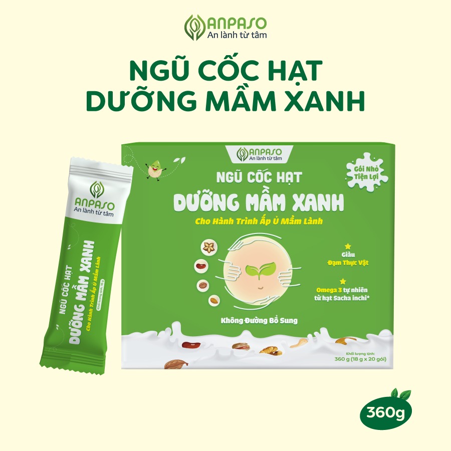 ANPASO - NGŨ CỐC HẠT DƯỠNG MẦM XANH CHO MẸ BẦU