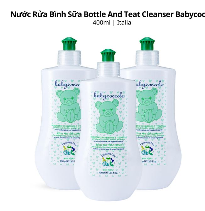 BABYCOCCOLE - NƯỚC RỬA BÌNH ÍT BỌT