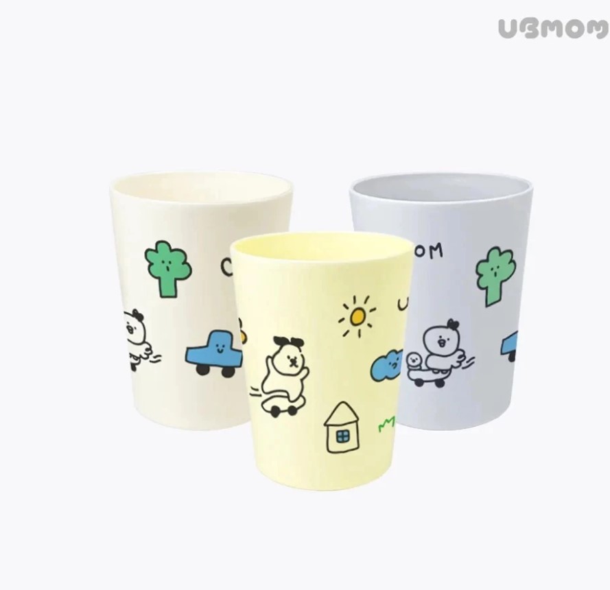 UBMOM - SET 3 CỐC NHỰA HÀN QUỐC