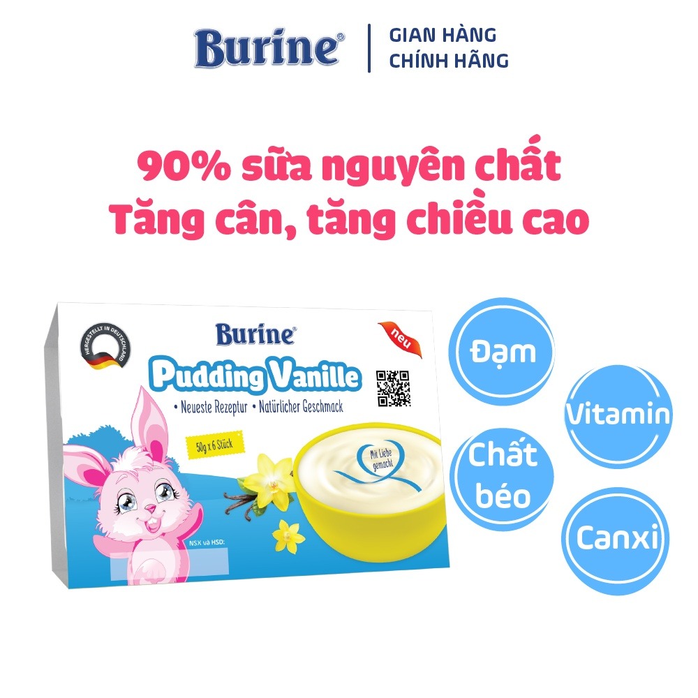 BURINE - 6M+CHÁO SỮA & PUDDING
