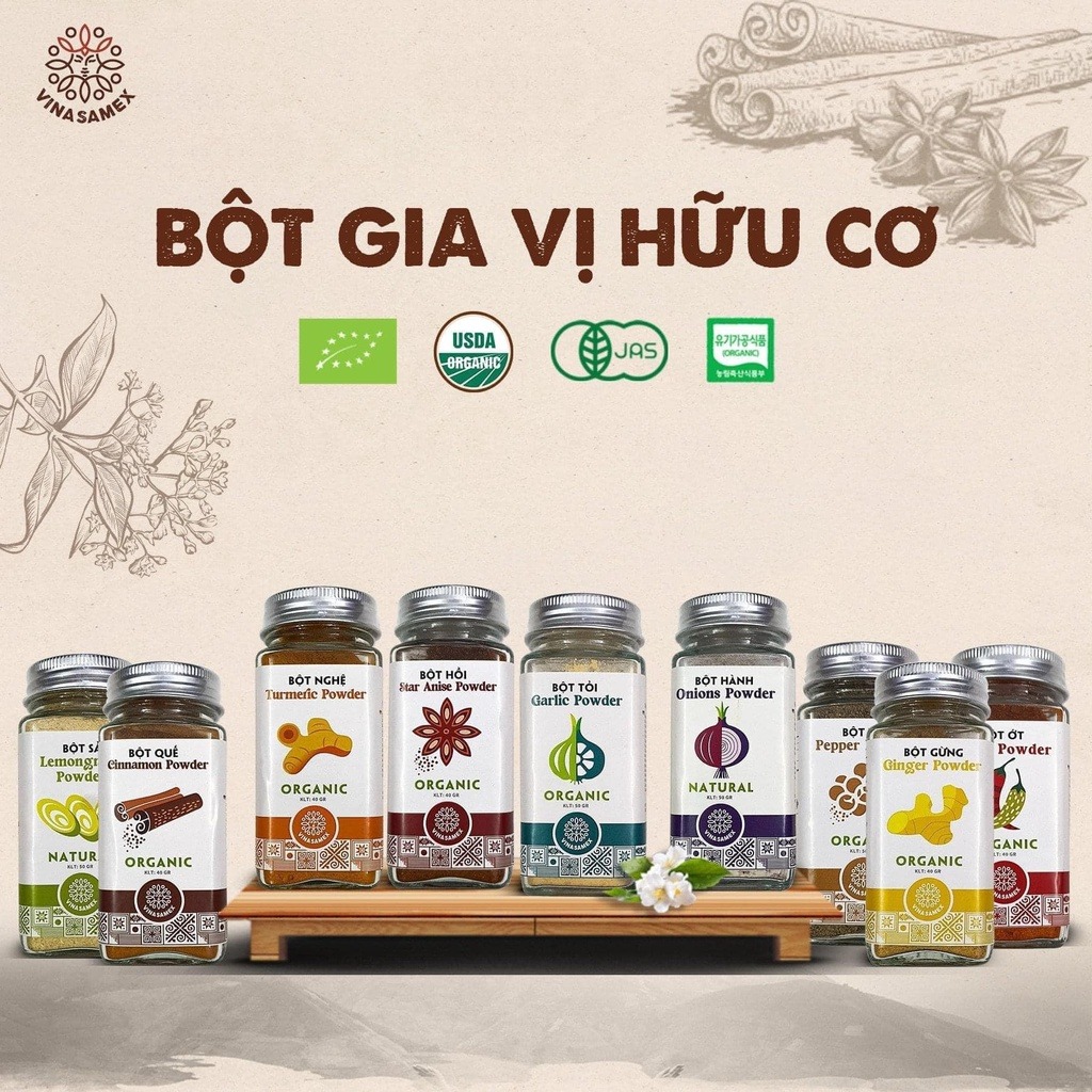 VINASAMEX - 6M+BỘT GIA VỊ HỮU CƠ