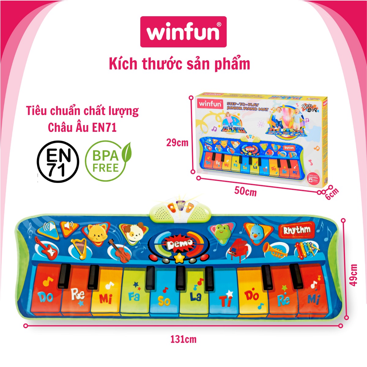 WINFUN - THẢM ĐÀN NHẢY WF-2507