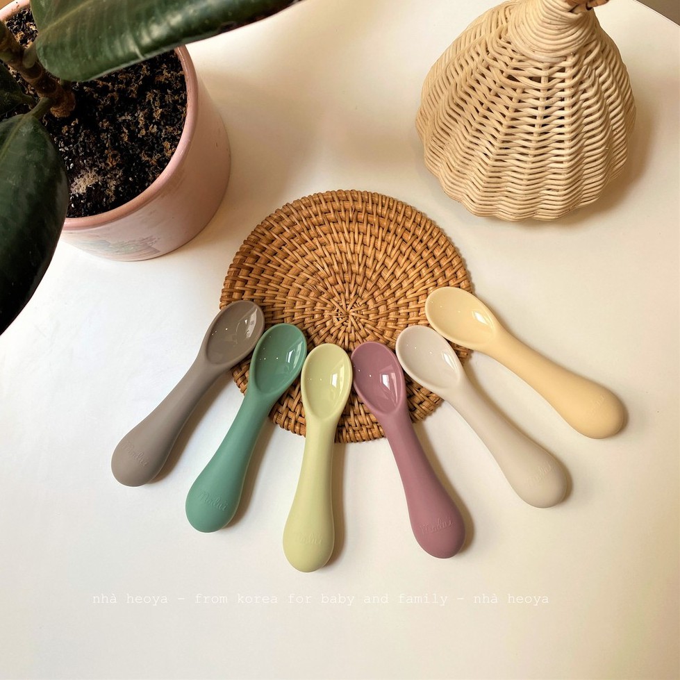 MODU'I HÀN - THÌA ĂN DẶM SILICONE BLUEMAMA