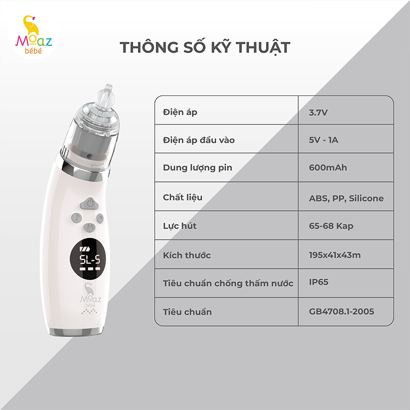 MOAZ - MÁY HÚT MŨI ĐIỆN TỬ MB-095