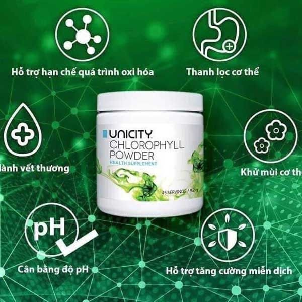 UNICITY - 12Y+BỘT DIỆP LỤC SUPER CHLOROPHYLL POWDER