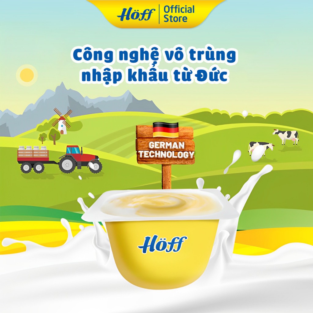 HOFF - 6M+SỮA CHUA CÓ ĐƯỜNG