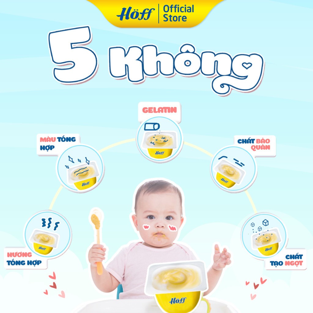 HOFF - 6M+SỮA CHUA CÓ ĐƯỜNG