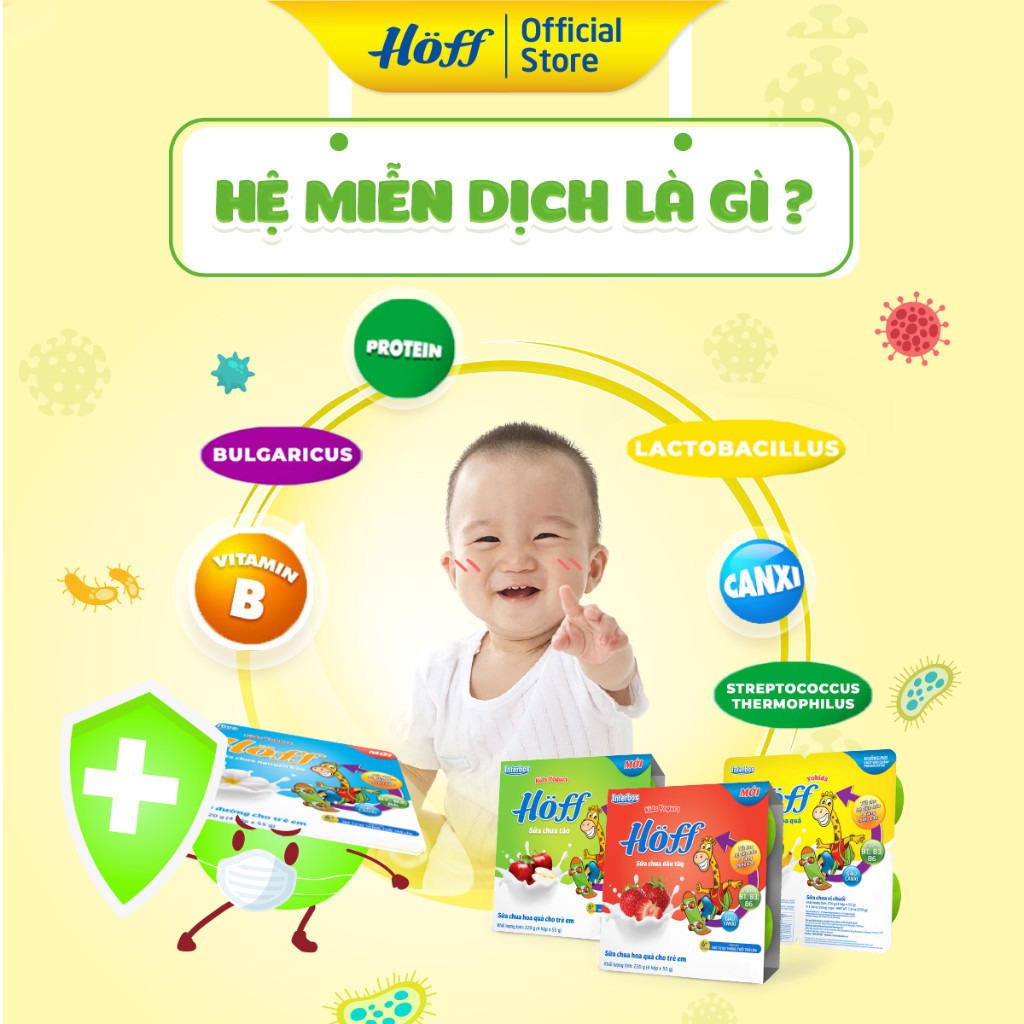 HOFF - 6M+SỮA CHUA CÓ ĐƯỜNG