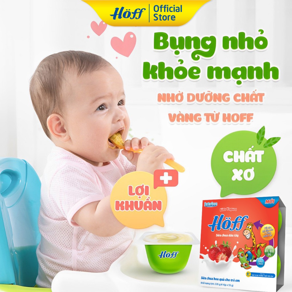 HOFF - 6M+SỮA CHUA CÓ ĐƯỜNG