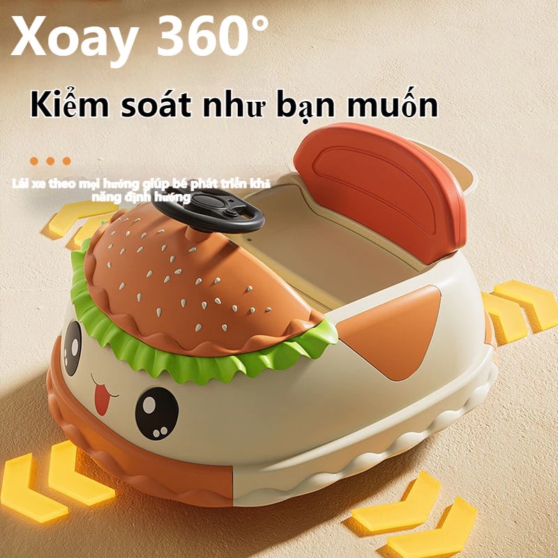 XLS - XE ĐIỆN ĐỤNG HAMBURGER XOAY 360 ĐỘ 158