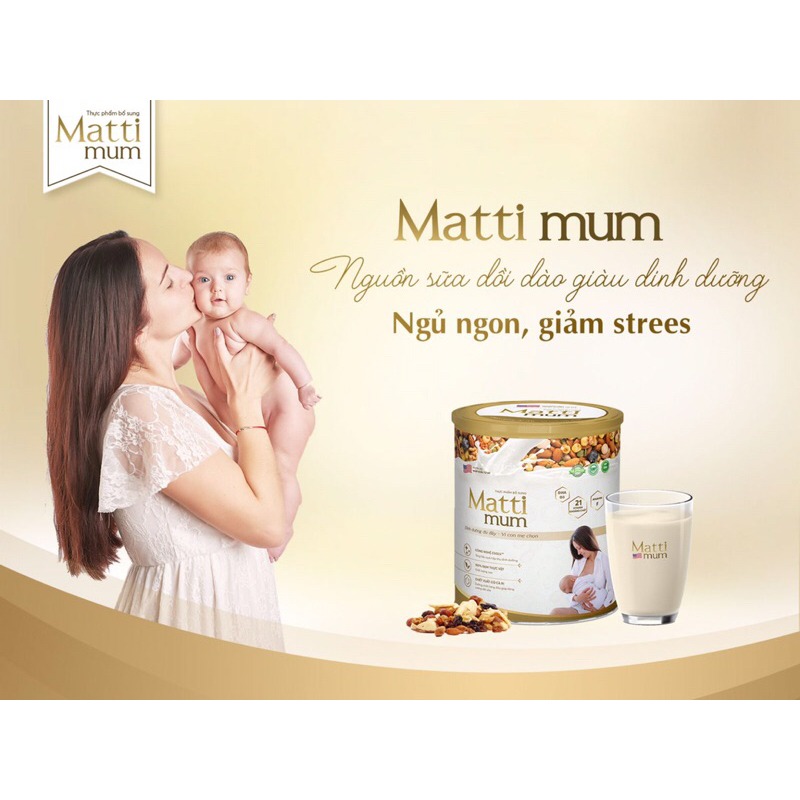 MATTI MUM - SỮA HẠT LỢI SỮA ĐẠM THỰC VẬT