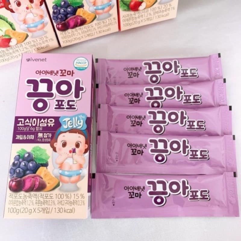IVENET - 1Y+THẠCH TRÁI CÂY RAU CỦ
