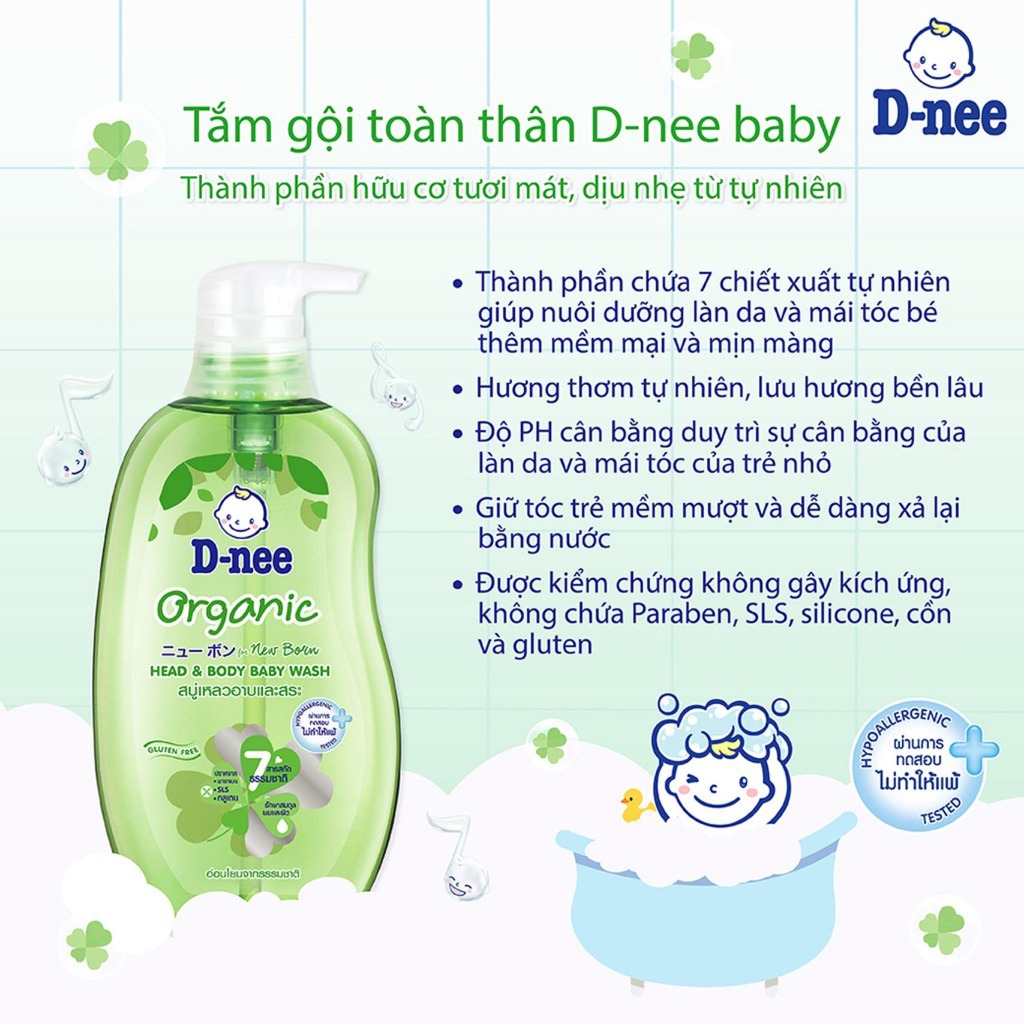 DNEE - SỮA TẮM GỘI ORGANIC