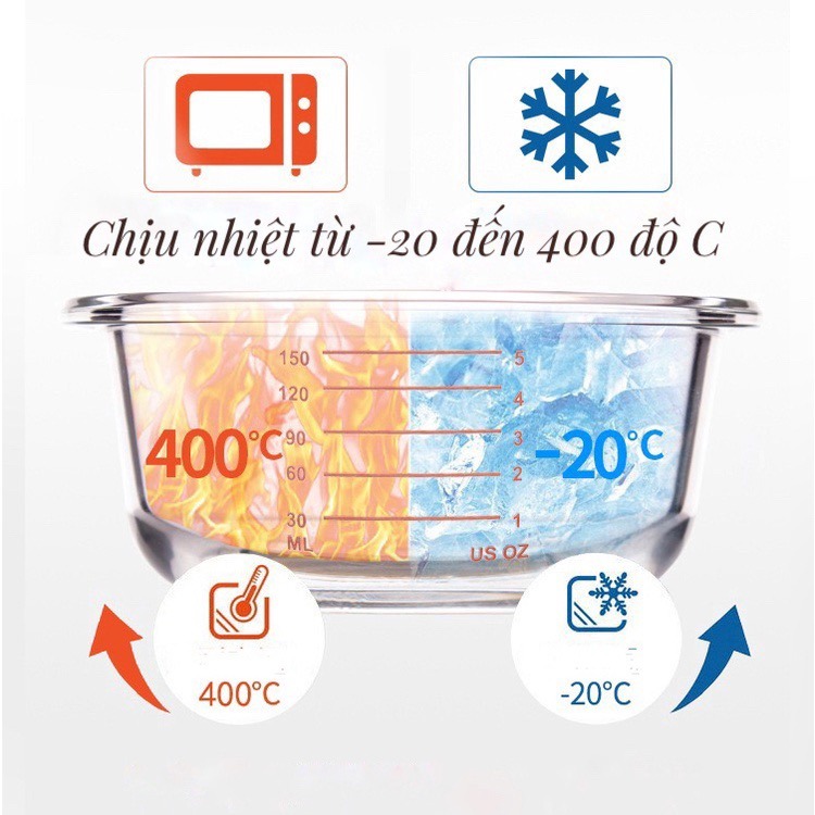KK - HŨ TRỮ THỦY TINH NẮP SILICONE THỎ