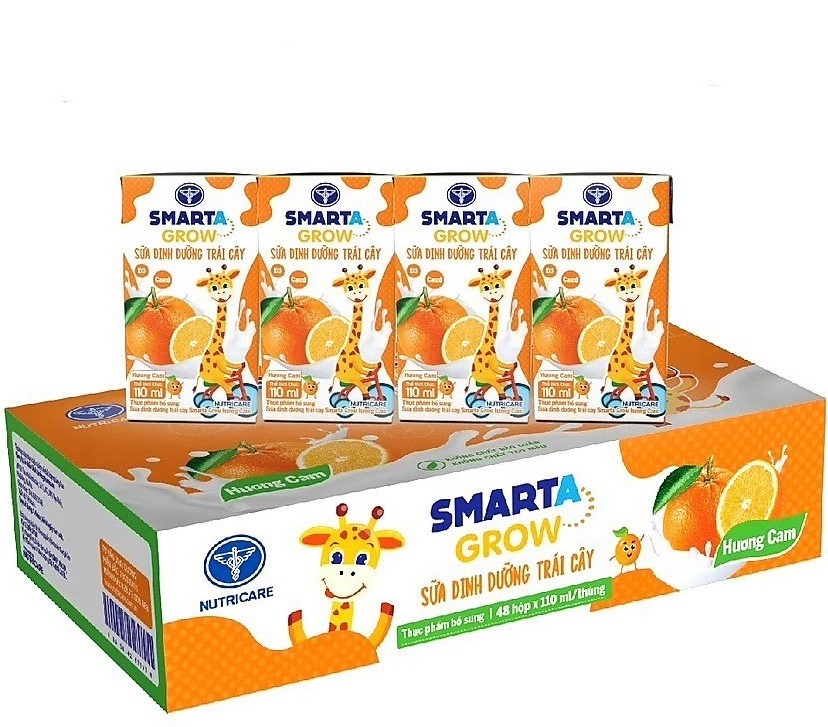 NUTRICARE - 1Y+SỮA NƯỚC SMARTA GROW VỊ CAM
