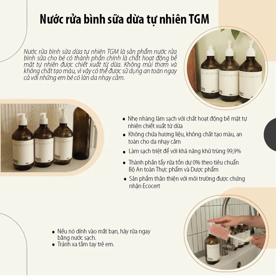 TGM - GEL RỬA BÌNH TẠO BỌT